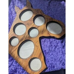 Wooden Horse Shaped Wall Photo Frame